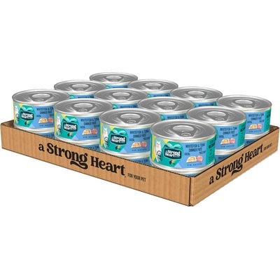 A Strong Heart A Strong Heart Whitefish & Tuna Dinner Paté Wet Cat Food, 5.5-oz, case of 24