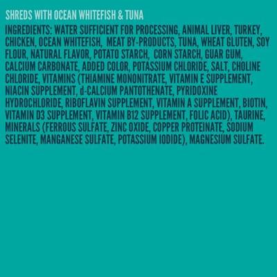 Show full view: A Strong Heart Shreds with Ocean Whitefish & Tuna Wet Cat Food, 5.5-oz, case of 24 slide 6 of 10