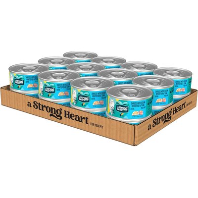 A Strong Heart A Strong Heart Shreds with Ocean Whitefish & Tuna Wet Cat Food, 5.5-oz, case of 24