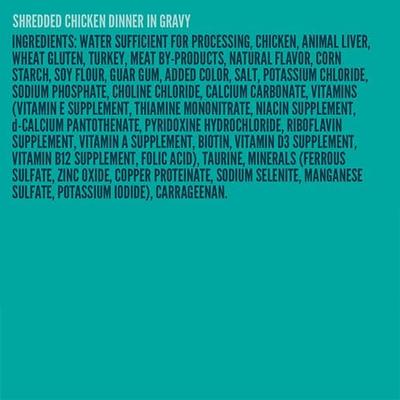 Show full view: A Strong Heart Shredded Chicken Dinner in Gravy Wet Cat Food, 5.5-oz, case of 24 slide 6 of 10