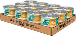A Strong Heart Shredded Chicken Dinner in Gravy Wet Cat Food, 5.5-oz, case of 24