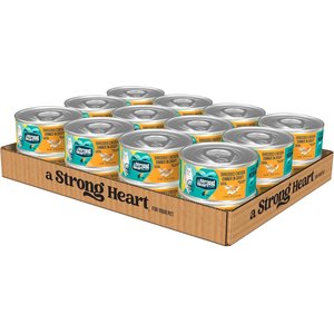 A Strong Heart Shredded Chicken Dinner in Gravy Wet Cat Food, 5.5-oz, case of 24