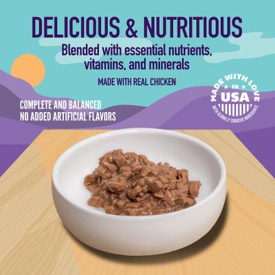 Show full view: A Strong Heart Grilled Chicken Dinner in Gravy Wet Cat Food, 3-oz, case of 24 slide 3 of 10