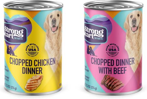 Show full view: A Strong Heart Variety Pack Chicken & Beef Canned Dog Food, 13.2-oz, case of 12 slide 4 of 11