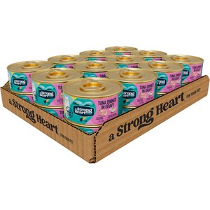 A Strong Heart Tuna Dinner in Gravy Wet Cat Food, 3-oz, case of 24
