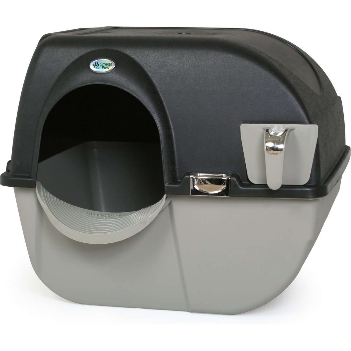 Omega Paw Roll 'n Clean Elite Self Cleaning Cat Litter Box, Regular