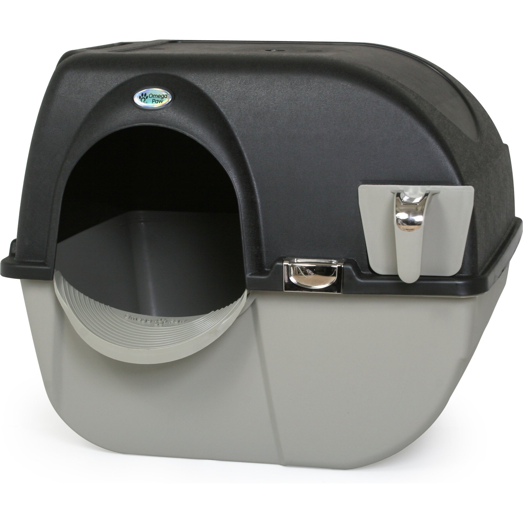 Omega Paw Roll 'n Clean Elite Self Cleaning Cat Litter Box, Large