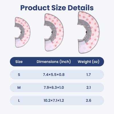 Show full view: PawsPik Adjustable Dog & Cat Recovery Soft-Cone, Peach, Medium slide 7 of 10