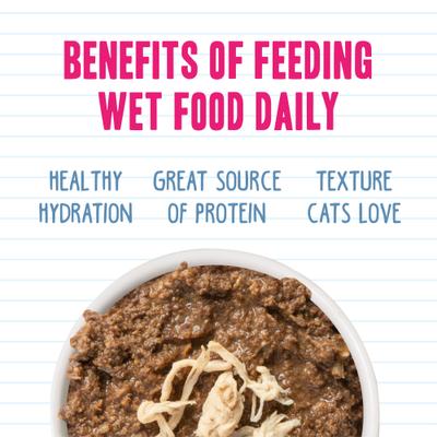 Show full view: BFF Tuna & Chicken Chuckles Dinner in Gelee Canned Cat Food, 5.5-oz, case of 24 slide 6 of 13