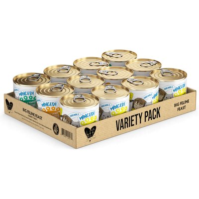 BFF BFF Big Feline Feast Variety Pack Canned Cat Food, 10-oz, case of 12