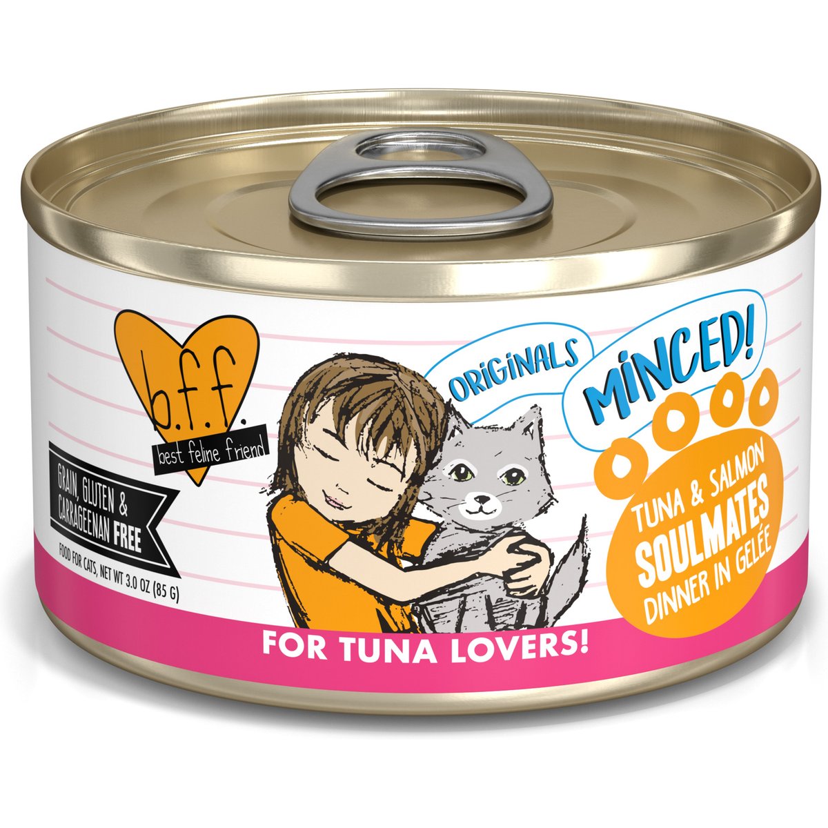BFF Tuna & Salmon Soulmates in Aspic Canned Cat Food, 3-oz, 24 ct
