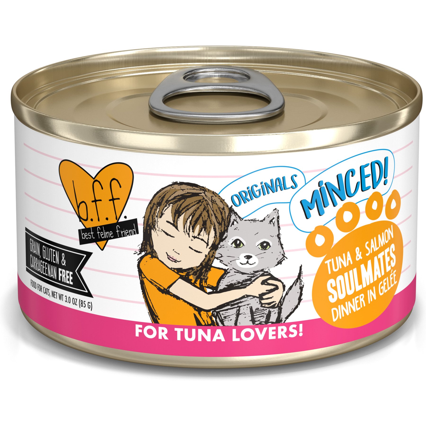 BFF Tuna & Salmon Soulmates in Aspic Canned Cat Food, 3-oz, 24 ct