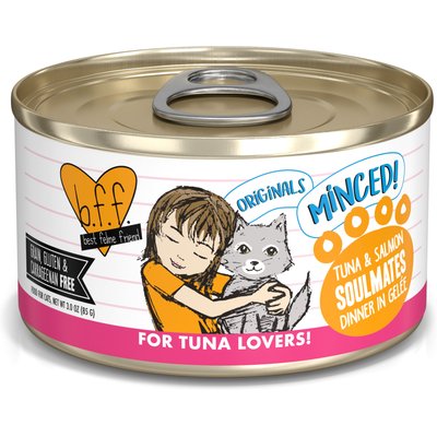 BFF BFF Tuna & Salmon Soulmates in Aspic Canned Cat Food, 3-oz, 24 ct