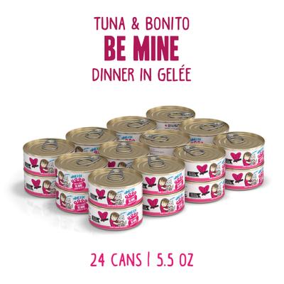 Show full view: BFF Tuna & Bonito Be Mine Dinner in Gelee Canned Cat Food, 5.5-oz, case of 24 slide 3 of 13