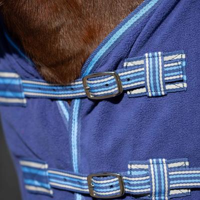 Show full view: Equinavia Norse Fleece Horse Cooler, Skipper Blue/Clear Sky, 80-in slide 6 of 7