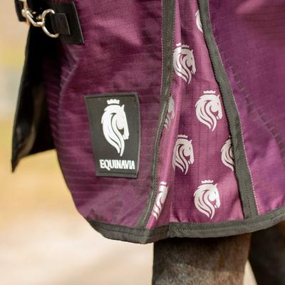 Show full view: Equinavia Norse Horse Turnout Sheet, Plum Wine/Orchid Haze, 72-in slide 6 of 9