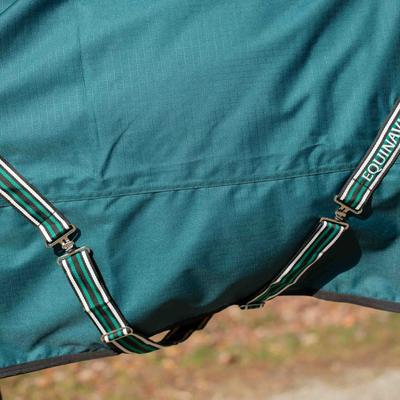 Show full view: Equinavia Arktis Extended Neck Light Weight 100g Horse Turnout Blanket, Deep Green, 72-in slide 6 of 9