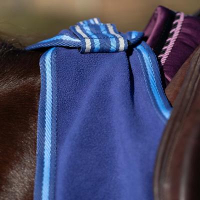 Show full view: Equinavia Norse Horse Fleece Quarter Sheet, Skipper Blue/Clear Sky, Medium slide 4 of 5