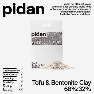 Show full view: Pidan Signature Tofu Blend Cat Litter, 5.29-lb bag, 4 count slide 3 of 12
