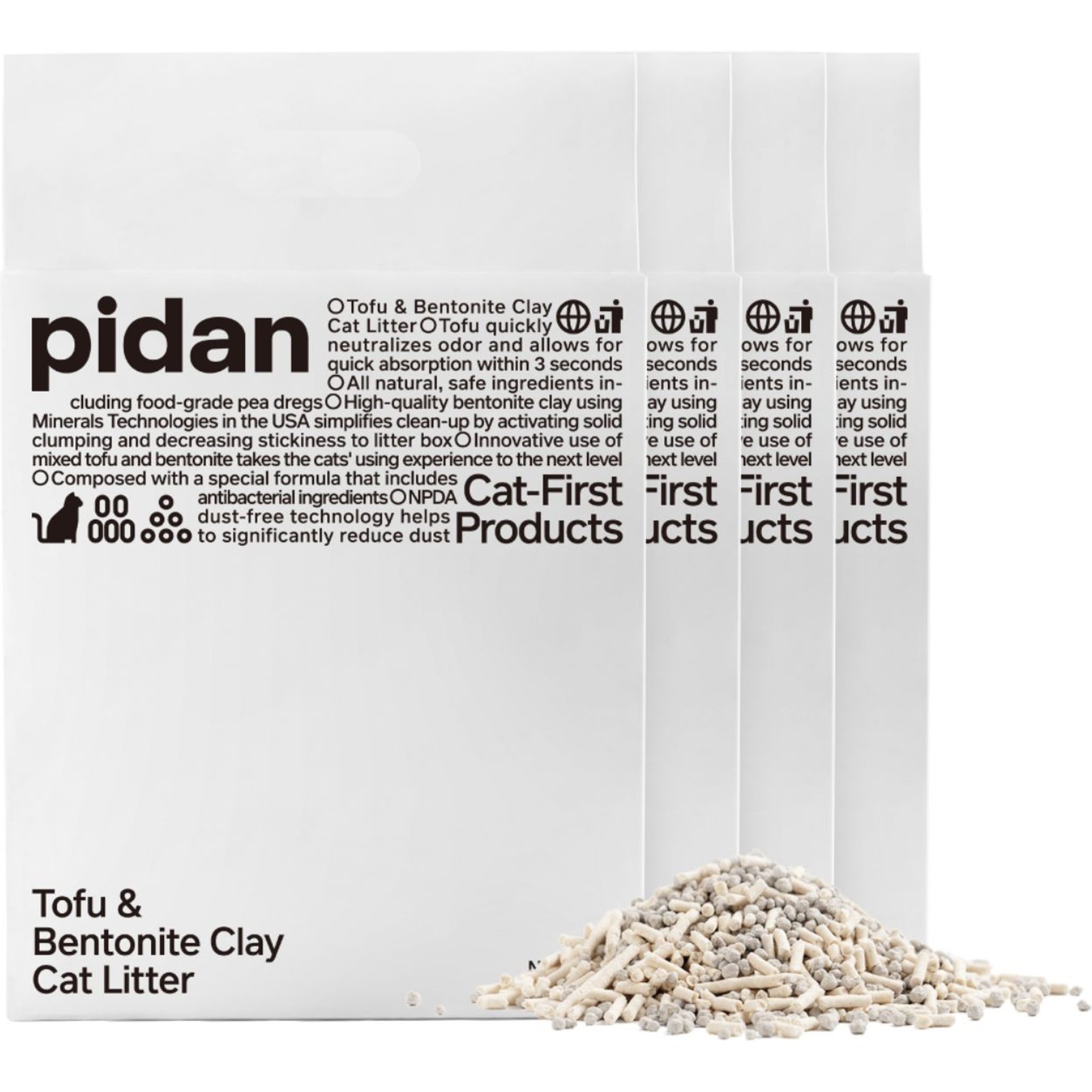 Pidan Signature Tofu Blend Cat Litter, 21.16-lb bundle
