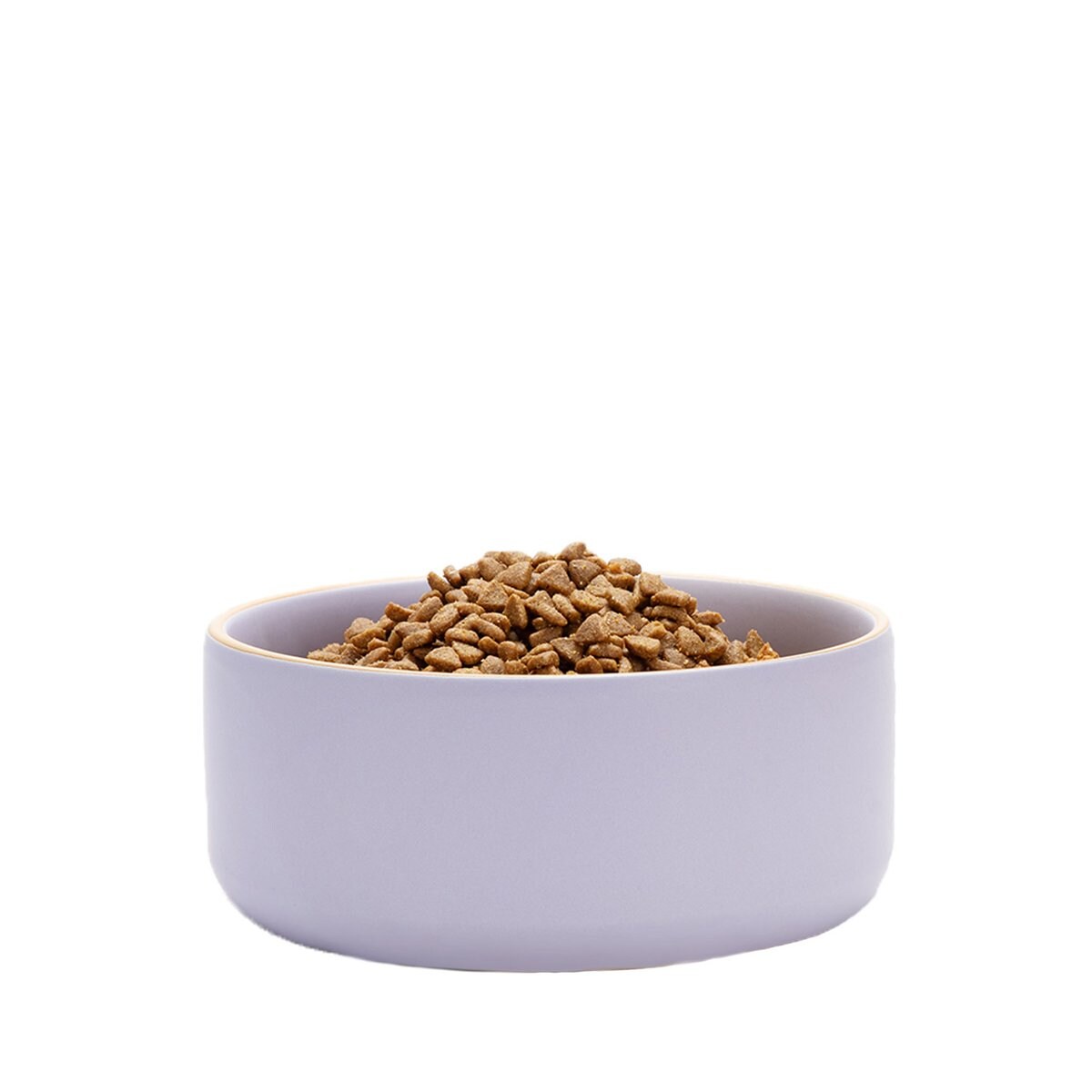 Waggo Edge Ceramic Dog & Cat Bowl, Lavender, 4-cup