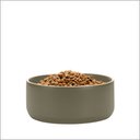 Waggo Edge Ceramic Dog & Cat Bowl, Olive, 9-cup