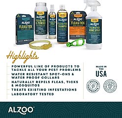 ALZOO Natural Plant Based Flea & Tick Spray for Dogs, 8-fl oz bottle & ALZOO All in One Tick Remover for Dogs & Cats slide 2 of 9