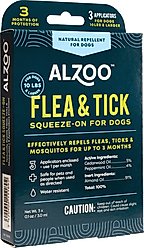 ALZOO Natural Plant Based Flea & Tick Spot-On for Dogs, 0.1-oz tube slide 2 of 7