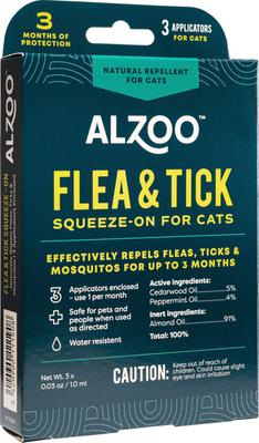Show full view: ALZOO Natural Plant Based Flea & Tick Spot-On for Cats, 0.03-oz tube slide 4 of 8