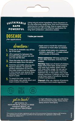 Show full view: ALZOO Natural Plant Based Flea & Tick Spot-On for Cats, 0.03-oz tube slide 3 of 8