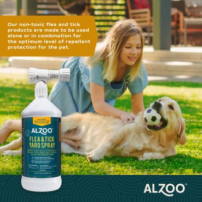 Show full view: ALZOO Natural Plant Based Flea & Tick Yard Spray for Dogs & Cats, 32-fl oz bottle slide 5 of 8
