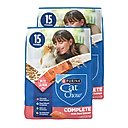 Purina Cat Chow Complete High Protein with Real Salmon Dry Cat Food, 30-lb bundle