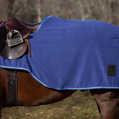 Show full view: Equinavia Norse Horse Fleece Quarter Sheet, Skipper Blue/Clear Sky, Medium slide 5 of 5