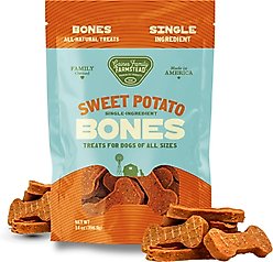 Gaines Family Farmstead Sweet Potato Bones Single Ingredient Dog Chews, 14-oz bag