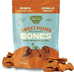 Gaines Family Farmstead Sweet Potato Bones Single Ingredient Dog Chews, 8-oz bag