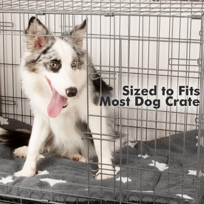 Show full view: Mora Pets Cozy Star Print Non-Slip Dog & Cat Pad, Grey, 42-in slide 5 of 11