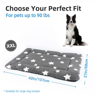 Show full view: Mora Pets Cozy Star Print Non-Slip Dog & Cat Pad, Grey, 42-in slide 6 of 11