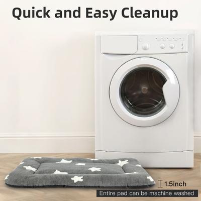 Show full view: Mora Pets Cozy Star Print Non-Slip Dog & Cat Pad, Grey, 42-in slide 3 of 11