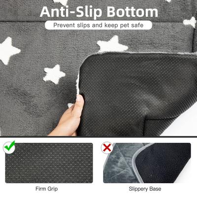 Show full view: Mora Pets Cozy Star Print Non-Slip Dog & Cat Pad, Grey, 42-in slide 4 of 11
