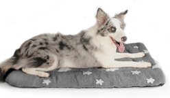 Mora Pets Cozy Star Print Non-Slip Dog & Cat Pad, Grey, 36-in