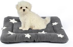 Mora Pets Cozy Star Print Non-Slip Dog & Cat Pad, Grey, 24-in
