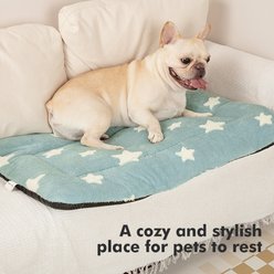 Mora Pets Cozy Star Print Non-Slip Dog & Cat Pad, Blue, 22-in slide 2 of 9