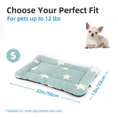 Show full view: Mora Pets Cozy Star Print Non-Slip Dog & Cat Pad, Blue, 22-in slide 6 of 11