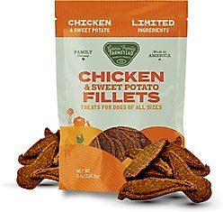 Gaines Family Farmstead Chicken & Sweet Potato Fillets Dog Treats, 8-oz bag