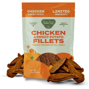 Gaines Family Farmstead Chicken & Sweet Potato Fillets Dog Treats, 8-oz bag