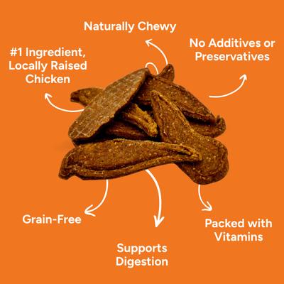 Show full view: Gaines Family Farmstead Chicken & Sweet Potato Fillets Dog Treats, 8-oz bag slide 4 of 8