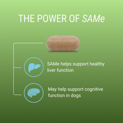 Show full view: Nutramax Laboratories Denosyl Liver & Brain Health Supplement Stabilized Tablets for Large Dogs, 30 count slide 5 of 11