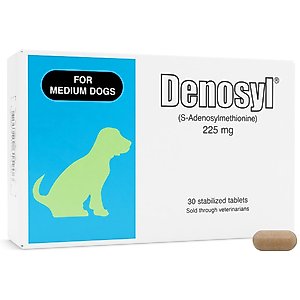Nutramax Laboratories Denosyl Liver & Brain Health Supplement Stabilized Tablets for Medium Dogs, 30 count