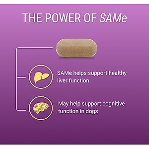 Nutramax Laboratories Denosyl Liver Health Supplement Stabilized Tablets for Small Dogs & Cats, 30 count