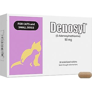 Nutramax Laboratories Denosyl Liver Health Supplement Stabilized Tablets for Small Dogs & Cats, 30 count